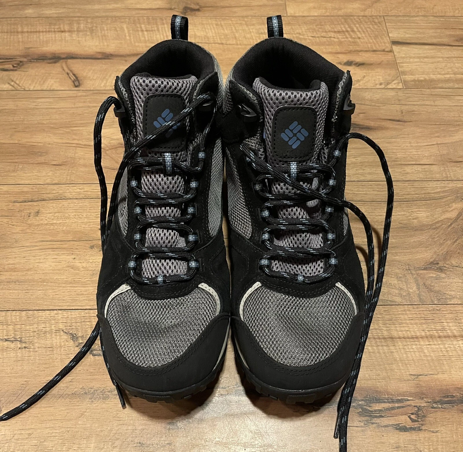 COLUMBIA MEN'S Black & Gray Trail Hiking Shoes YM5380-030 Size 11.5 M