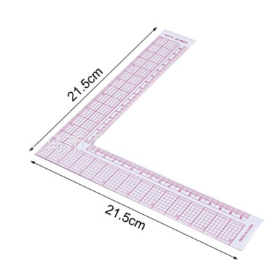 Cutter L Ruler Cutting Clear Scale Sewing Patchwork Ruler L Shape Craft Quilting Tool ...