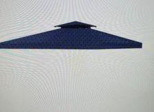 Garden Winds Standard 350 Midnight Trellis  Canopy Replacement Top UV-Resistant