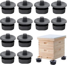 DECOHS 3 Sets/12Pcs Beehive Stands Sturdy Feet Base Support Tools Workshop