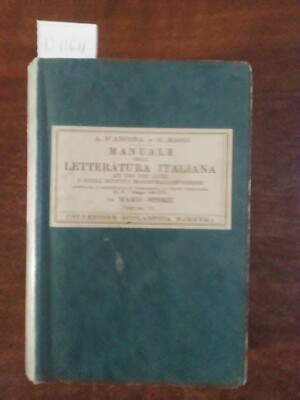 Handbuch der italienischen Literatur Vol. II - A. D' Ancona und O. Bacci