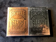 Theory11/Bicycle Steampunk Decks of Playing Cards (Silver and Bronze)