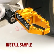 Gold TRC 25mm Lowering Front Wide Foot Pegs For Suzuki GSX-R 600 01 02 03