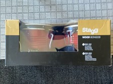 NEW OPEN BOX Stagg BW-200-CH Bongo - Wild Cherry