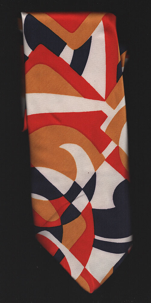 Vintage RETRO Tie (necktie)by Damon 54" long, 4" … - image 2