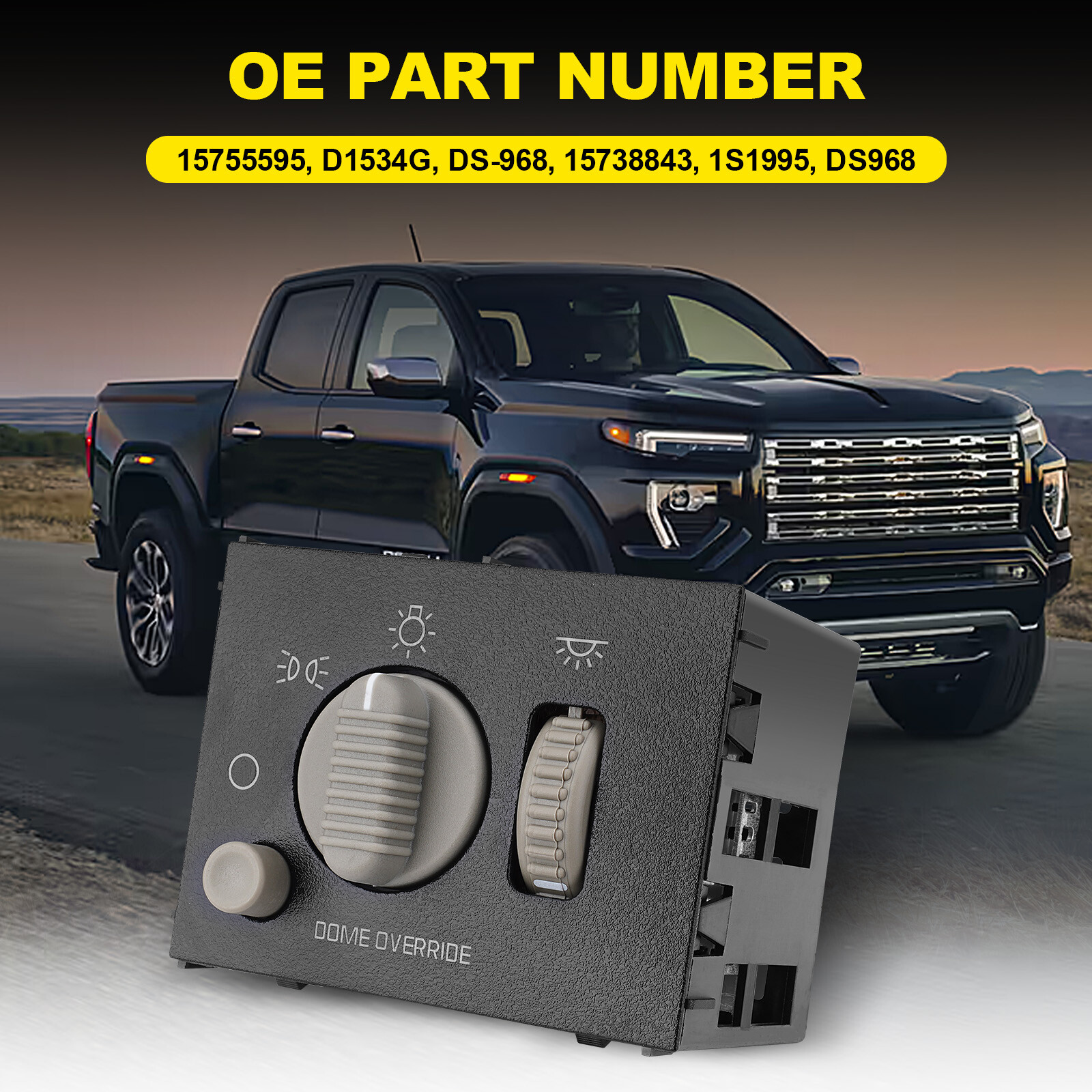 Headlight Switch Headlamp Dimmer for 1999-2002 Chevy Silverado Tahoe GMC Sierra