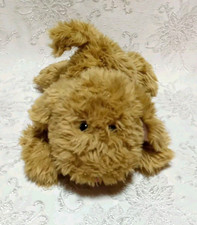 Vintage Eden Tan Puppy Lying Down 2007 Shaggy 14"