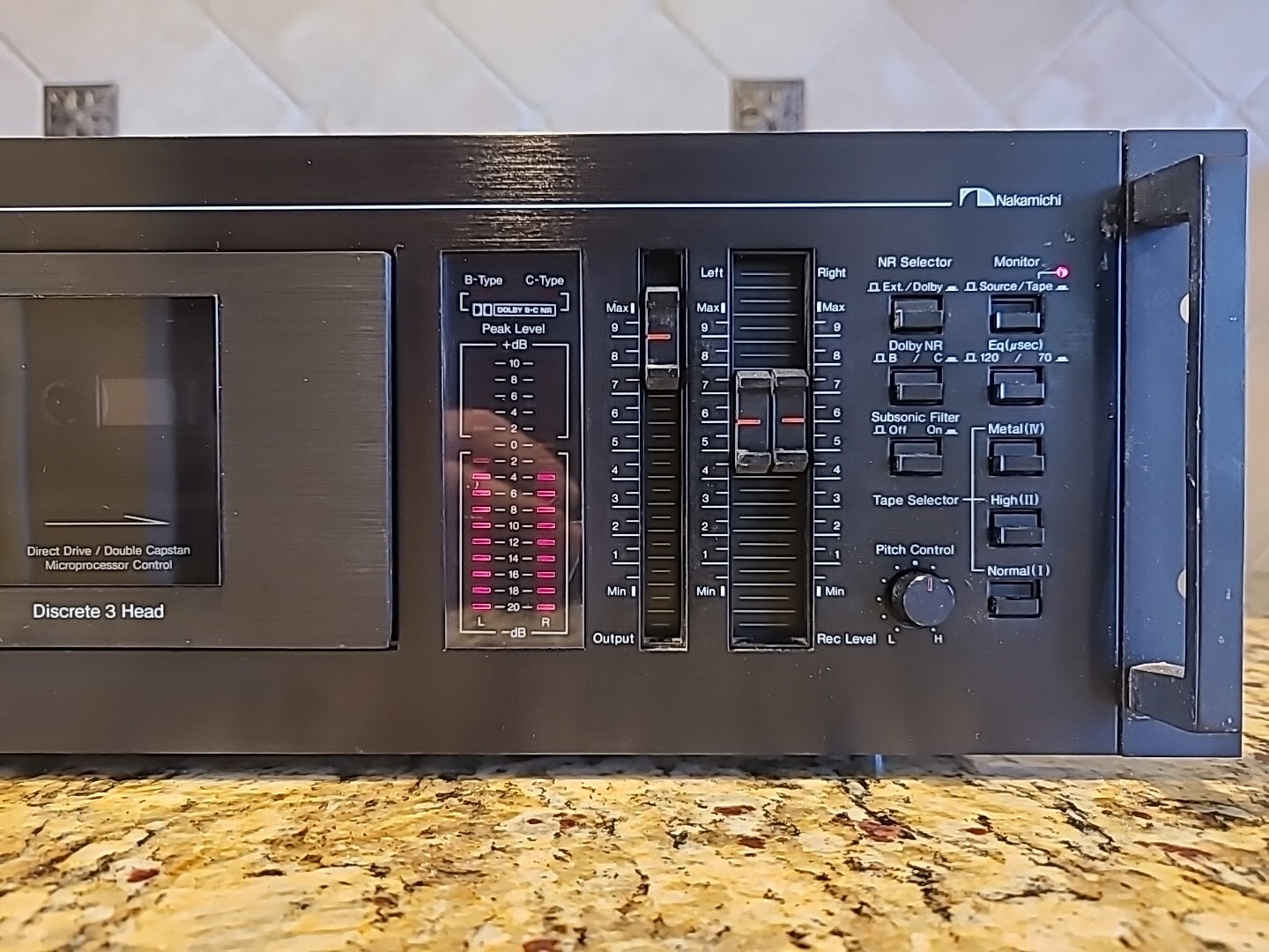 Nakamichi MR1 Professional 3 Head Cassette Deck. XLR, 1/4" and RCA