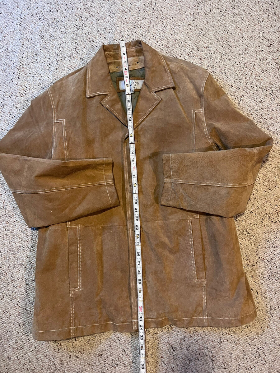 Wilsons Leather “M.Julian “ Tan Suede Leather Jacket Mens Wilsons Leather “M.Julian “ Tan Suede Leather Jacket Mens