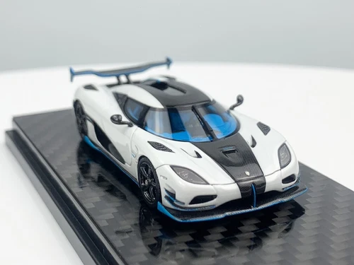 FA 1:64 Scale White Agera RS1 Super Racing Sports Car Model Diecast Resin - Picture 2 of 9