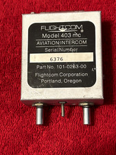 FLIGHTCOM 403MC INTERCOM P/N 101-0263-00 CORE