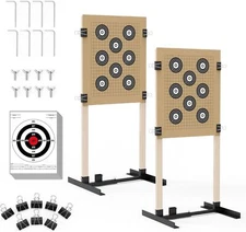 Shooting Target Stand Outdoor Paper Target Holder with Stable Adjustable Base