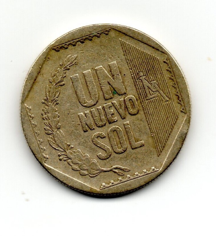 Perú 2011, Coat of arms/Inca motif, 1 nuevo sol