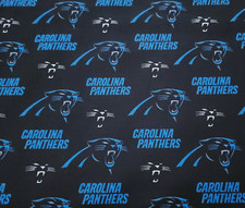 11" 8" Remnants Carolina Panthers Football BTY Fabric Traditions 56" W NFL