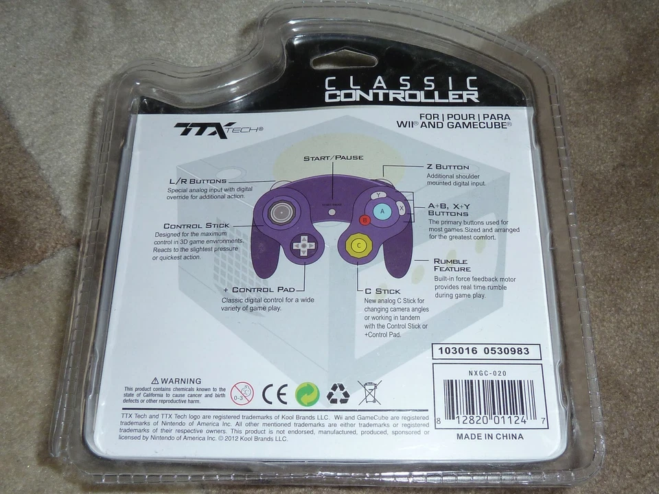 GAMECUBE CLASSIC CONTROLLER GAMEPAD GAME PAD BRAND NEW Silver Nintendo Wii Retro - Image 2 of 3