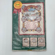 Bucilla Embroidery Jingle Bells 14 x 18 Christmas