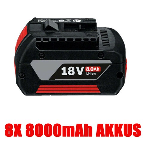 2X 8,0Ah Für Bosch 18V BAT609 Akku Professional GBA GSR BAT618 BAT620 Original - Bild 24 von 26