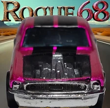 Hot Wheels Redlines Mustang Boss Hoss, Hot Pink, 1971 Spoilers, HK, Restored