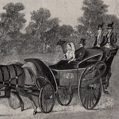 Queen Victoria Prince Albert Hyde Park Carriage Scene 1894 Antique Print