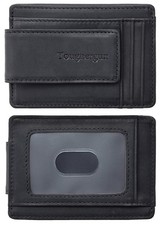 Slim Wallet for Men RFID Blocking Money Clip, Minimalist Front Pocket Credit ...