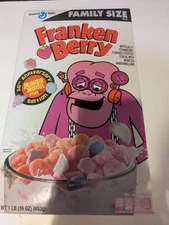 2021 General Mills FRANKEN BERRY sealed cereal box monster 50th