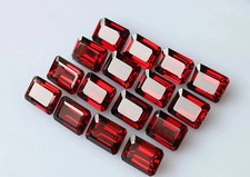 AAA Natural Top Quality Garnet Faceted Octagon Shape Loose Gemstone