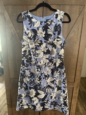 Tommy Hilfiger Women's Floral Navy Sleeveless Dress Size 8