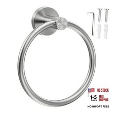 Towel Holder for Bathroom Wall Towel Ring 1 pack Brushed Nickel