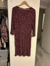 Women’s Long Summer White Stuff Patterned Dress Size 14