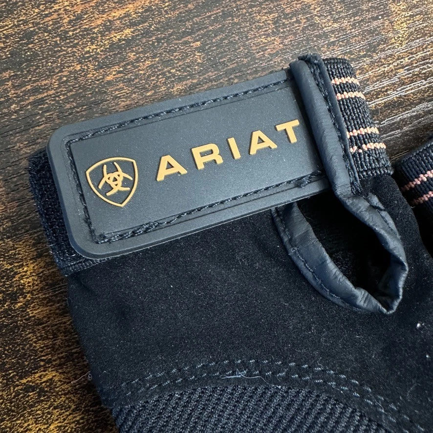 Guantes de equitación ARIAT Tek Grip - Talla 6 Rancho Granja Vaquera Rodeo Occidental Foto 2 de 4