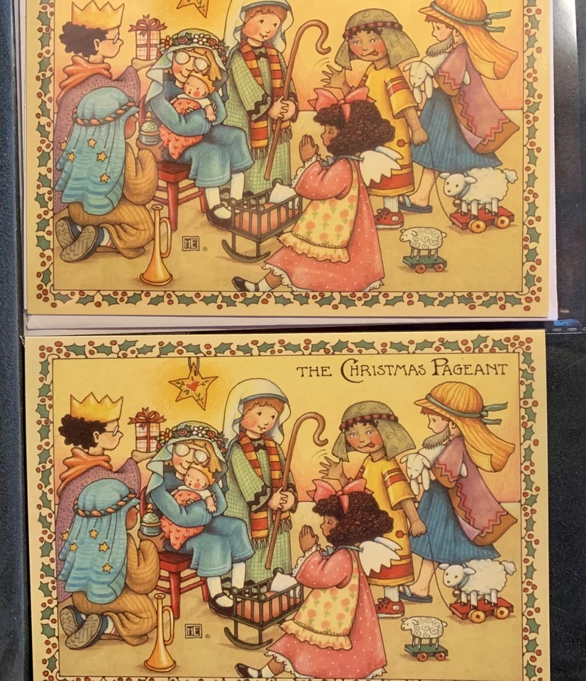 Set of 2! Christmas Cards! Mary Engelbreit The Christmas Pageant! - Image 3 of 3
