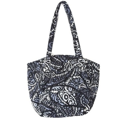 Vera Bradley Glenna Tote Shoulder Bag Purse Paisley Noir NEW