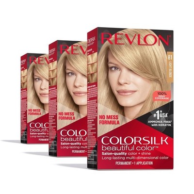 Revlon Colorsilk Color Permanent 3D Radiant Hair Color *CHOOSE SHADE* 3Pack