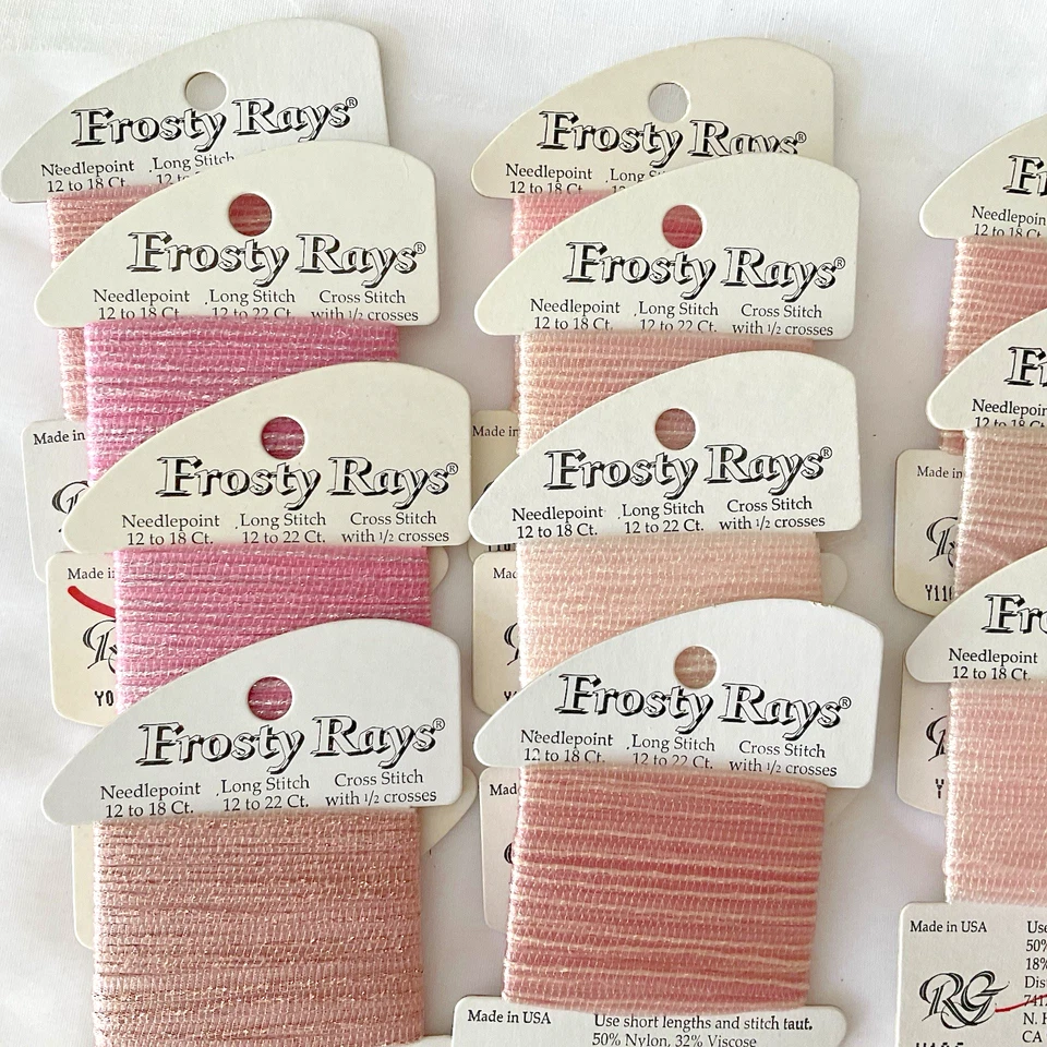 Rainbow Gallery Frosty Rays Thread Lot of 11 Cards Pale Pink Colors New - Image 2 of 4