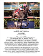 Thoroughbred Race Horse Arrogate picture with biography  11 X 8.5