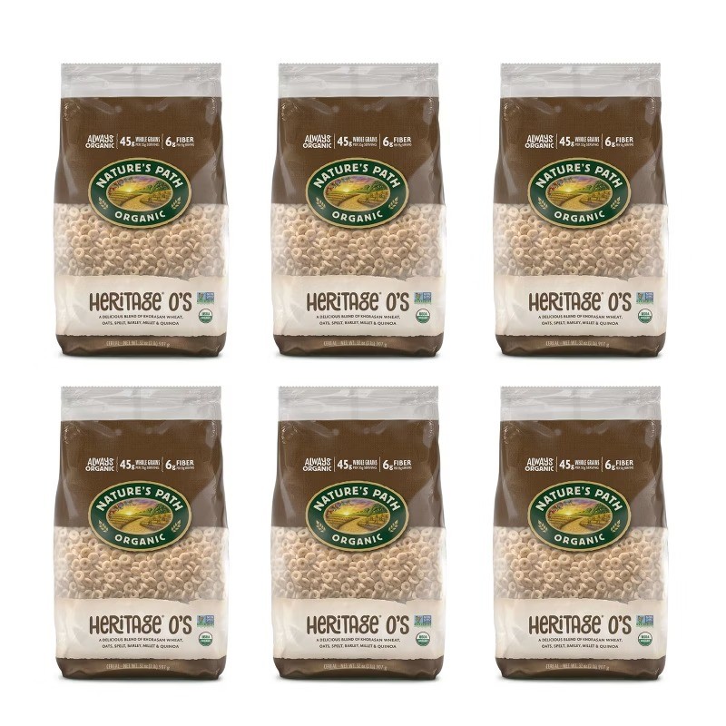 Organic Heritage O's Cereal 6pk/192oz