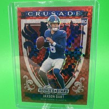 Panini Rookies & Stars Crusade Prizm Rookie Jaxson Dart Giants #11 2025 NFL red