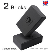 Slim Panda Set of 2 pcs Foam Exercise Blocks Bricks Firm Sturdy Non Slip EVA Eco