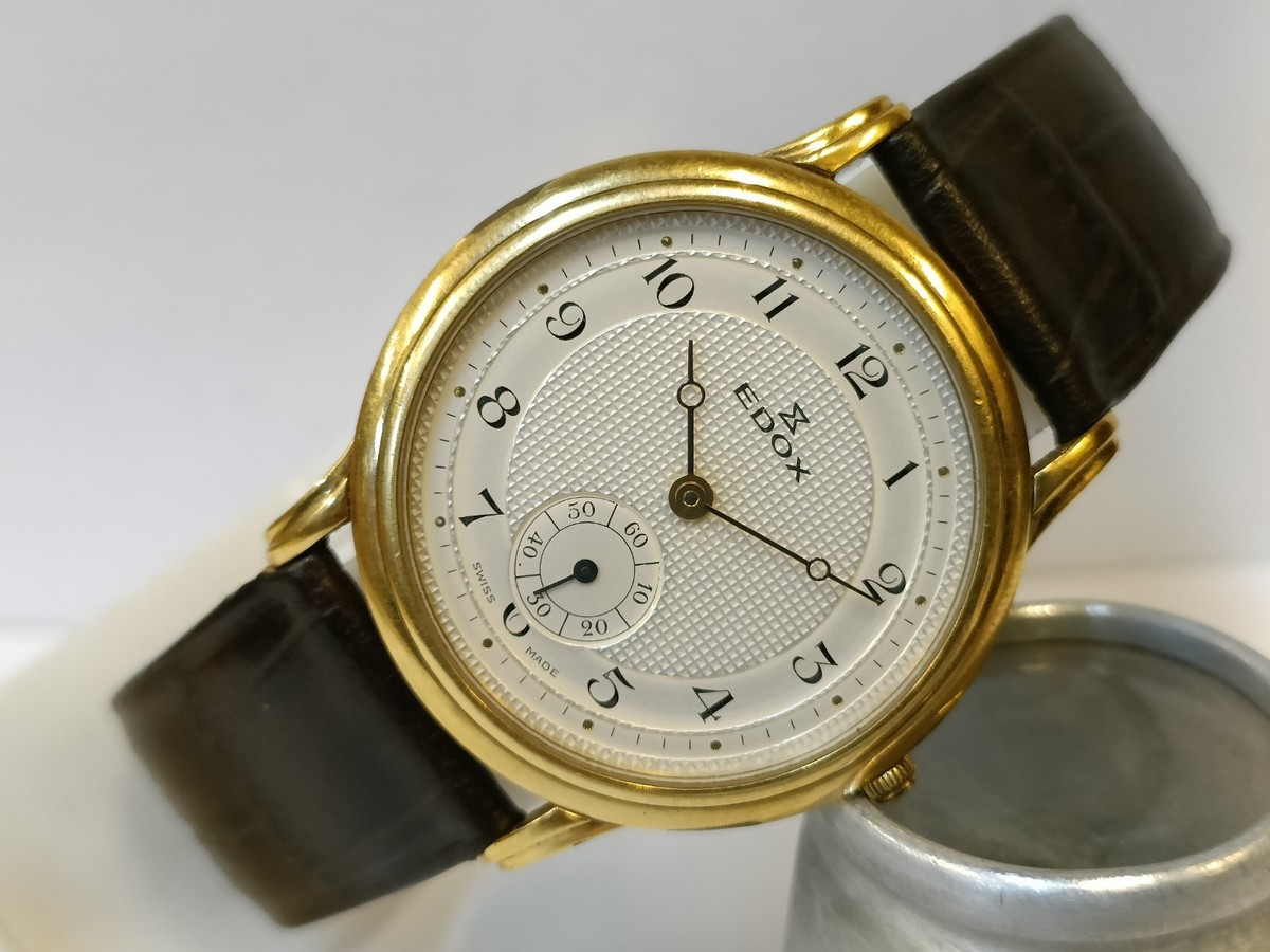 EDOX SUB SECONDS QUARTZ WHITE DIAL 23050 SWISS UNISEX ADULT