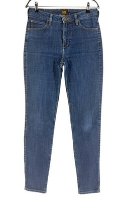 Lee Damen Scarlett Hoch 2% Elasthan Gerades Bein Jeans W28 L33