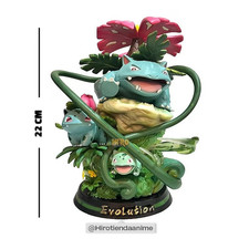 New Pokemon Evolution Luminous Led Venusaur Ivysaur Bulbasaur Resin Statue New Pokemon Evolution Luminous Led Venusaur Ivysaur Bulbasaur Resin Statue