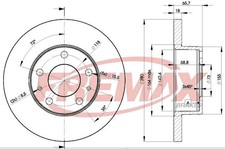 Bremsscheiben für Fiat Ducato Pritsche Peugeot Boxer Citroen Jumper I 94-06