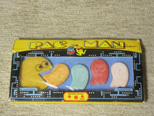 Juego de arcade de baño vintage 1980 Pac-Man Ben Rickert Midway Ghost jabón y esponja