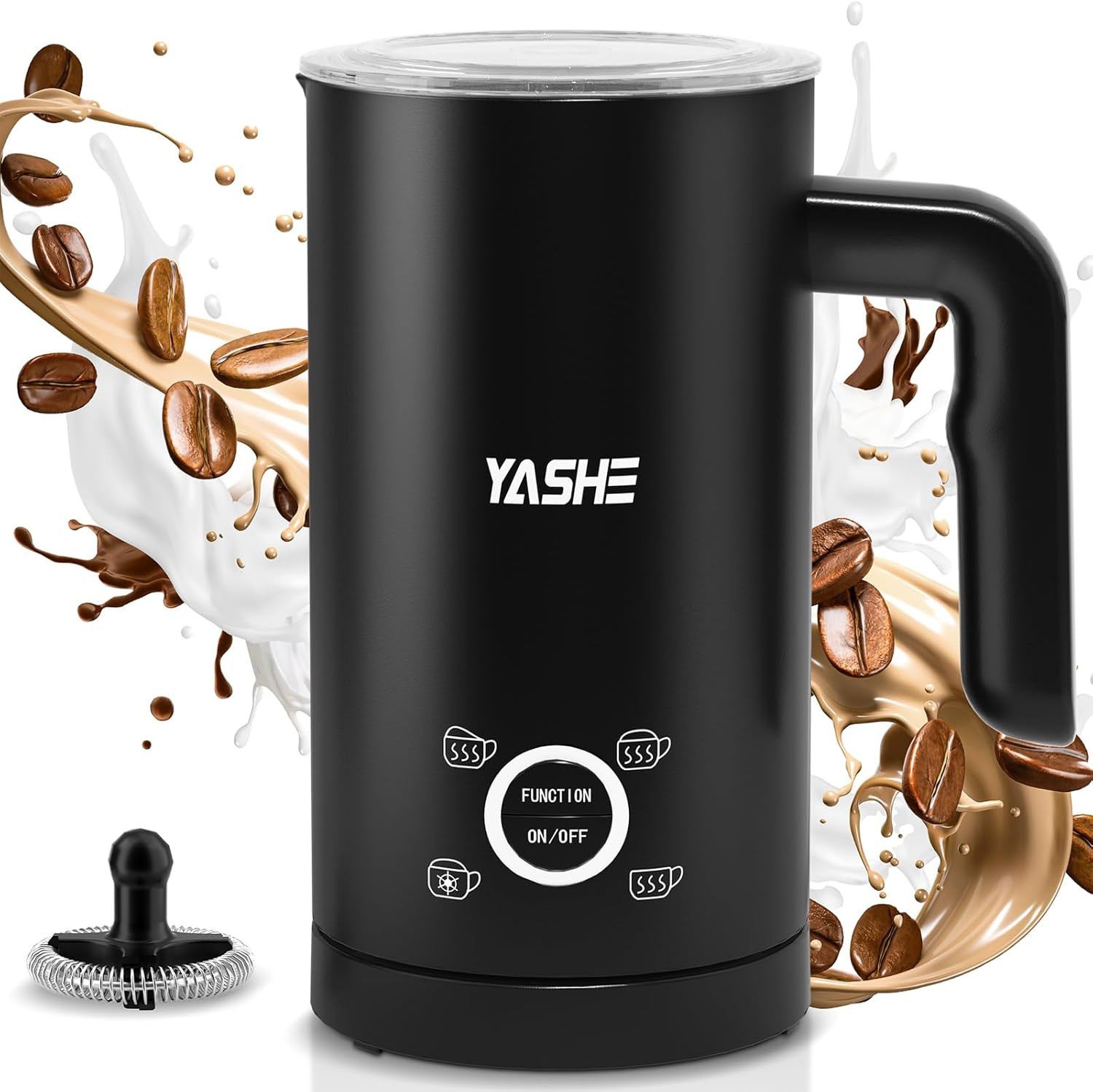 Montalatte Design 4-in-1: L'Eleganza della Schiuma di Latte