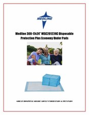 Medline 17x24" Disposable Protection Plus Economy Under Pads MSC281224C 50ct