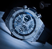 Hublot Big Bang Unico 42mm Titanium Diamond Bezel B&P 441.NX.1171.RX.1104