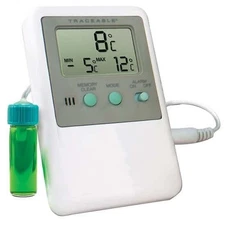 Traceable Fridge/Freezer Digital Thermometer with Calibration; 5 mL Bottle Pr...