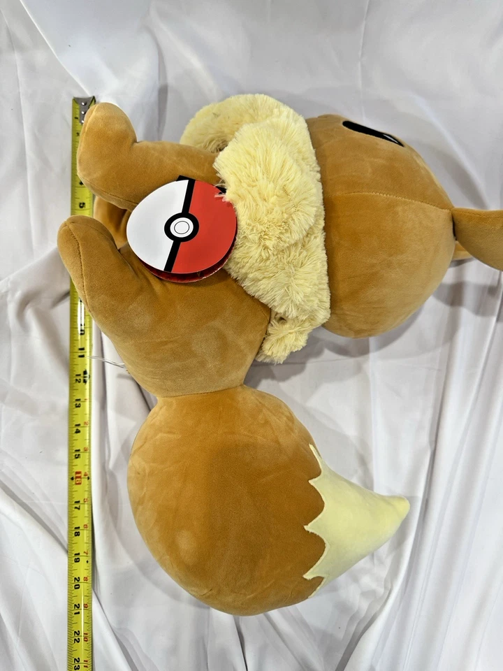 Peluche Pokemon Eevee 14" Super Suave Redondo1 Exclusivo Nuevo con Etiqueta Foto 4 de 4