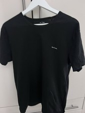 Paul Smith Men’s Black Logo Cotton Jersey Crew Neck T-Shirt Short Sleeve L