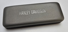 Harley Davidson Light Gray  Black Clamshell Hard Glasses Sunglasses Case